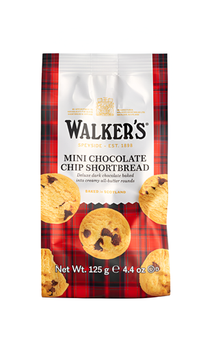 [14435] Walker's Shortbread Biscuits - Mini Chocolate chip Share Bag X 12 X 125g