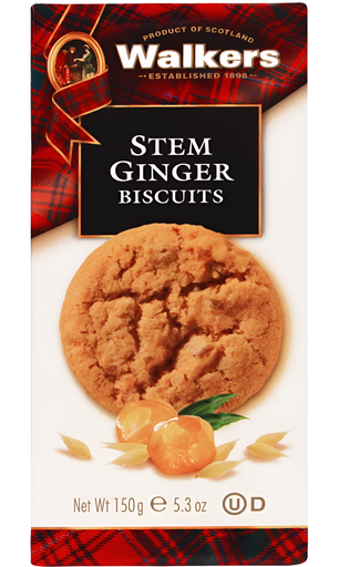 [14436] [20% OFF] Walkers Biscuits - Stem Ginger X 12 X 150g