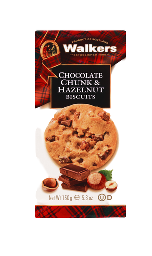 [14437] Walker's Biscuits - Chocolate Chunk and Hazelnut X 12 X 150g