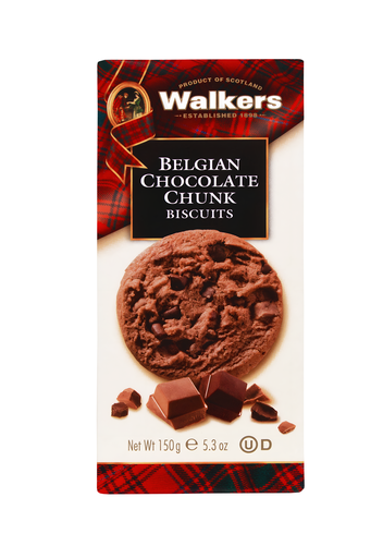 [14440] Walker's Biscuits - Belgian Chocolate chunk X 12 X 150g