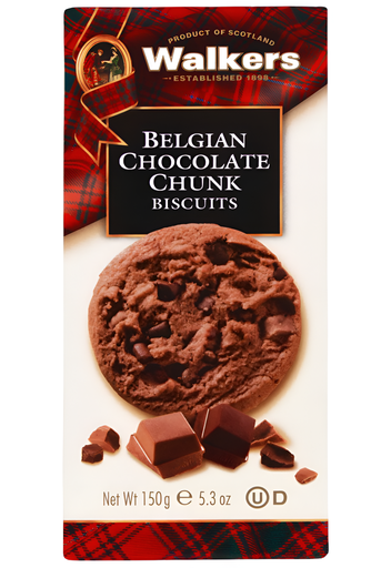 [14440] Walkers Biscuits - Belgian Chocolate chunk X 12 X 150g