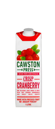 [14527] Cawston Press Juice - Crisp Cranberry X 8 X 1L