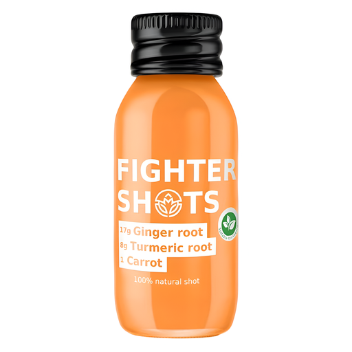 [14530] Fighter Shots Health Shots - Ginger Turmeric and Carrot X 12 X 60ml