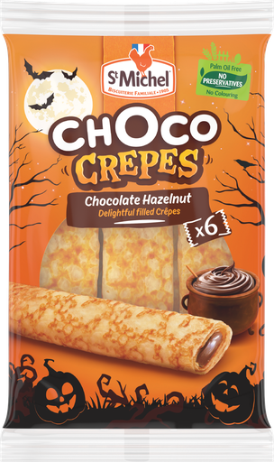 [14528] St Michel Crepe - Chocolate and Hazelnut Filled 6pcs