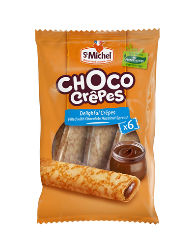 [14528] St Michel Crepe - Chocolate and Hazelnut Filled 6pcs