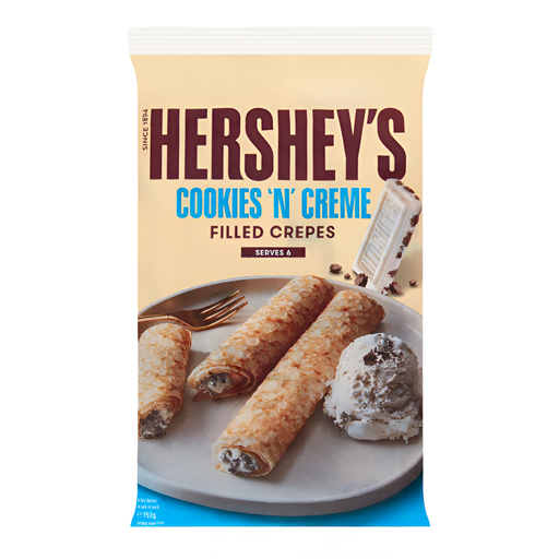 [14529] [20% OFF] Hersheys Crepe - Cookies and Creme Filled 6pcs