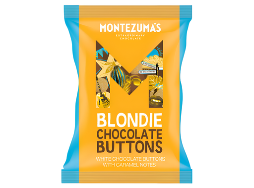 [14546] Montezumas Chocolate - WHITE Blondie Chocolate Buttons X 8 X 120g