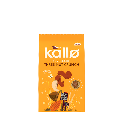 [14562] Kallo Organic Granola - Three Nut Crunch X 5 X 360g