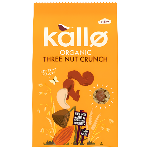 [14562] Kallo Organic Granola - Three Nut Crunch X 5 X 360g