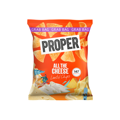 [14595] [33% OFF] Proper Chips - All The Cheese Lentil X 8 X 85g