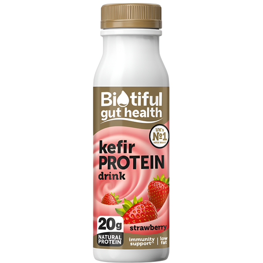 [14579] Biotiful Kefir Protein Drinks - Strawberry 330ml
