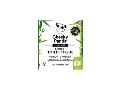 [14644] Cheeky Panda Bamboo Toilet Tissue - Silky Soft 9 rolls
