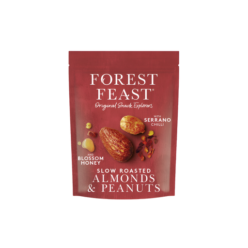 [14654] Forest Feast - Serrano Chill Blossom Honey Almonds & Peanuts 05032 X 8 X 120g