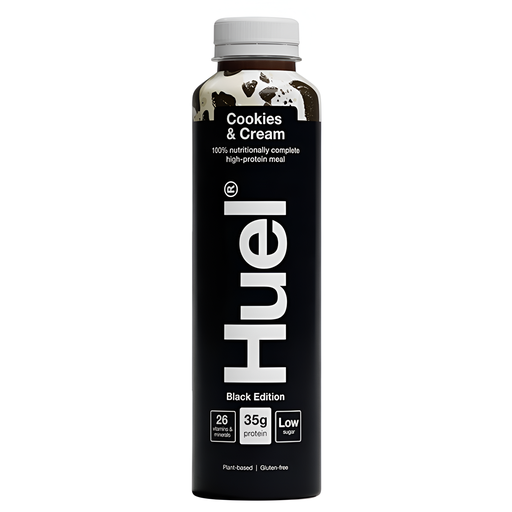 [14718] [10% OFF] Huel Vegan RTD Drinks - BLACK EDITION Cookies and Cream X 8 X 500ml