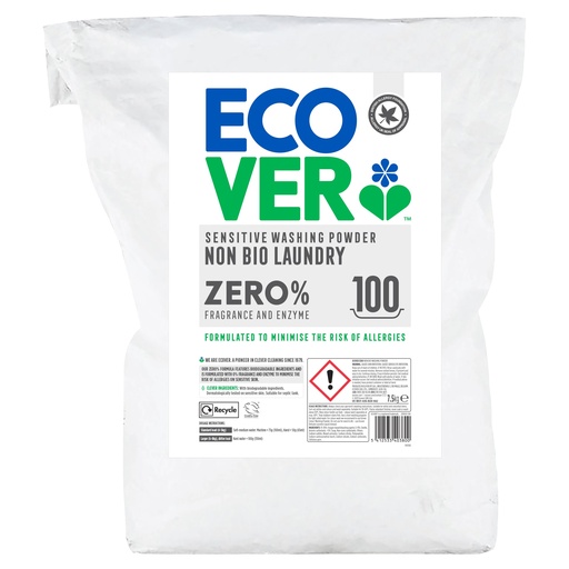 [14666] Ecover Laundry Powder - Non Bio Zero Fragrance & Enzyme 7.5KG