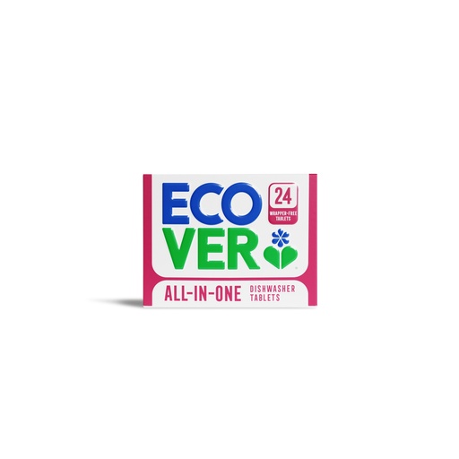 [14671] Ecover Dishwasher Tablets - SMALL All In One 24 Tabs 420gm