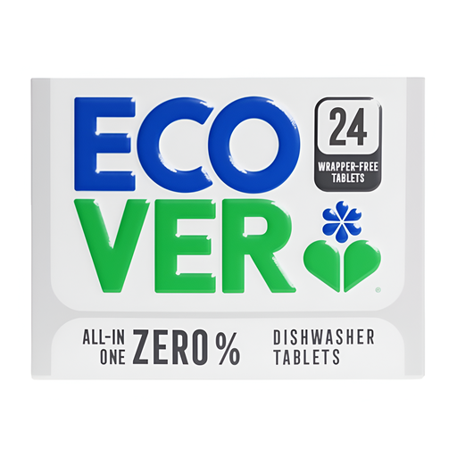 [14673] [SUPPLIER ISSUE] Ecover Dishwasher Tablets - Zero Fragrance & Enzyme 24 Tabs 420gm