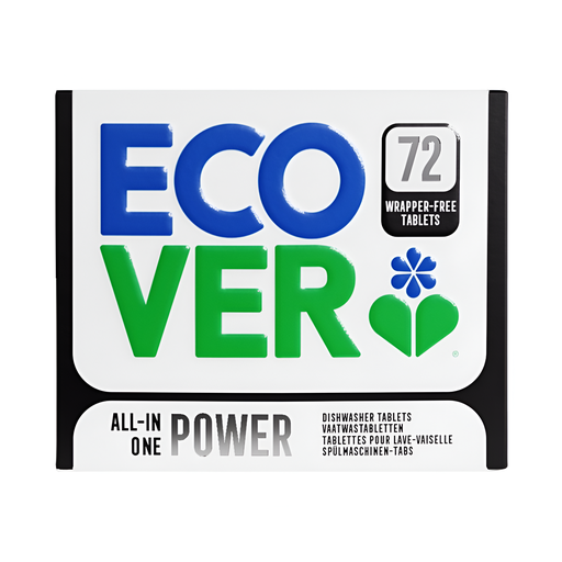 [14675] Ecover Dishwasher Tablets - LARGE All In One Power 72 Tabs 1.26KG