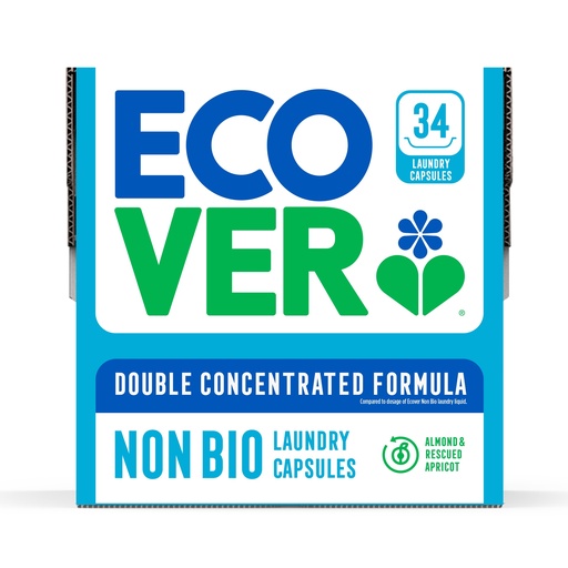[14688] Ecover Laundry Capsules - LARGE Non Bio 34 Caps 580gm