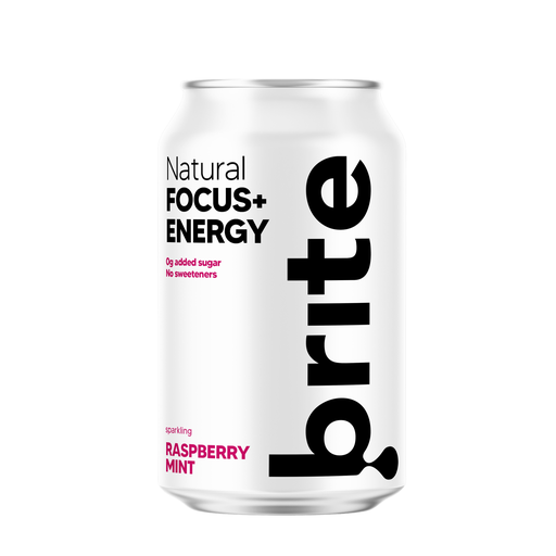 [14745] Brite Natural Focus Energy Drinks - Raspbery Mint X 24 X 330ml