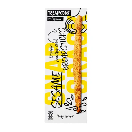 [14755] Organico Organic Breadsticks - Sesame X 12 X 120g