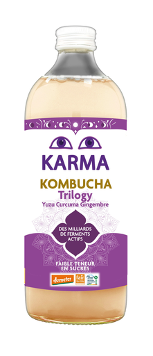 [14805] Karma Kombucha Organic - LARGE BOTTLE Trilogy X 6 X 1L