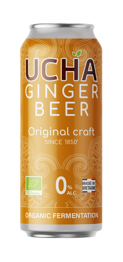 [14811] [15% OFF] Ucha Non Alcoholic Organic Ginger Beer - CAN Original X 12 X 330ml