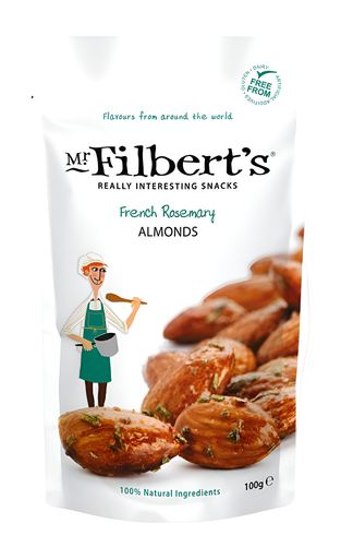 [14885] Mr Filberts Snacking Nuts - Almonds French Rosemary X 12 X 100g