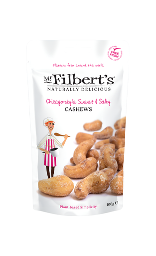 [14892] [15% OFF] Mr Filberts Snacking Nuts - Cashews Sweet & Salty Chicago Style X 12 X 100g