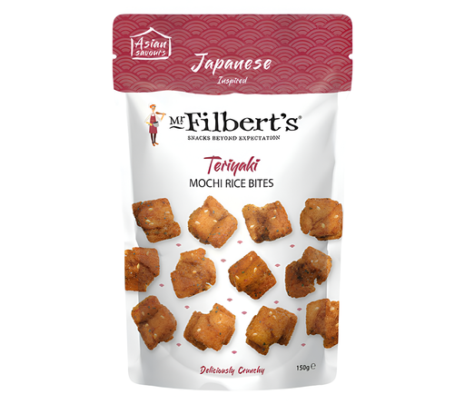 [14895] Mr Filberts Rice Bites - Mochi Japanese Teriyaki X 6 X 150g
