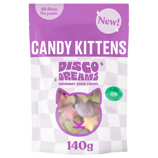 [14850] [25% OFF] Candy Kittens Sweets - Sour Disco Dreams X 10 X 140g