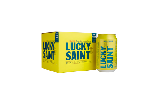 [14854] [20% OFF] Lucky Saint Alcohol Free Lager MPK - Lemon Unfiltered 0.5%ABV Can X 6 X (4x330ml)
