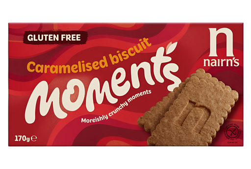 [14904] Nairns Gluten Free Oat Biscuits - Caramelised 9589 X 12 X 170g