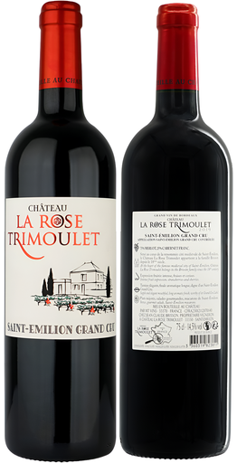 [14931] Chateau La Rose Trimoulet Red Wine - Saint-Emilion Grand Cru Merlot Cabernet Franc Bordeaux 2019 14.5% ABV X 6 X 750ml FRANCE