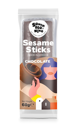 [14863] 7Ate9 Sesame Sticks - Chocolate X 32 X 60g