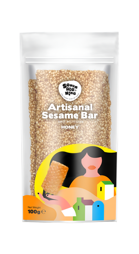 [14864] 7Ate9 Artisanal Sesame Bars - Honey X 20 X 100g