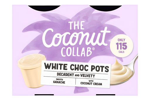 [14792] The Coconut Collaborative Dessert - White Chocolate Pots (4X45g) 180g