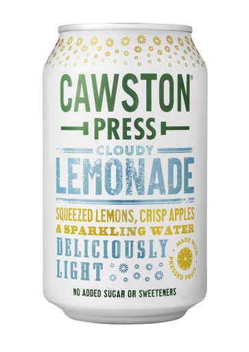 [14946] Cawston Press Sparkling Water - CAN Cloudy Lemonade X 24 X 330ml