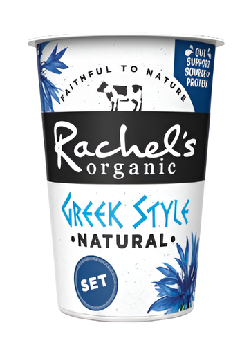 [14903] Rachels Organic Greek Style Yoghurt - Natural Set 450g