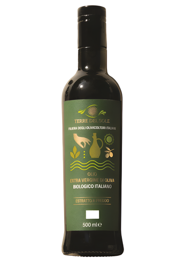 [14910] [10% OFF] Terre Del Sole Organic Olive Oil - Italian Extra Virgin X 6 X 500ml