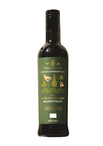 [14910] Terre Del Sole Organic Olive Oil - Italian Extra Virgin X 6 X 500ml
