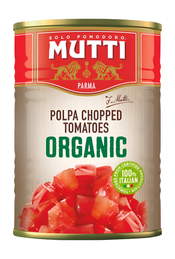 [14881] Mutti Organic Canned Tomatoes - Chopped X 12 X 400g