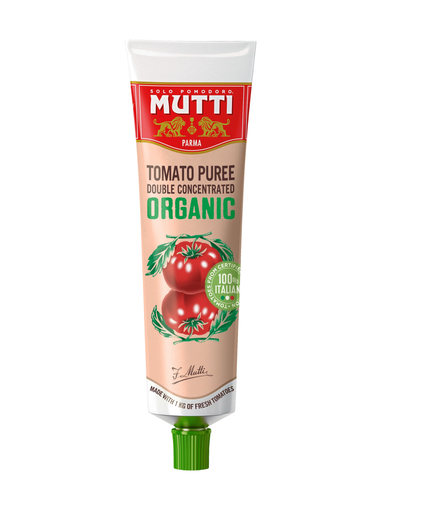 [14884] Mutti Organic Tomato Concentrate - Double Puree X 24 X 185g