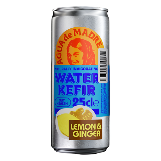 [14986] Agua de Madre Water Kefir - CAN Lemon & Ginger X 12 X 250ml