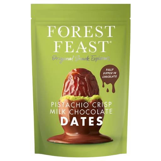 [15020] Forest Feast - Pistachio Crisp Milk Chocolate Dates X 6 X 120g