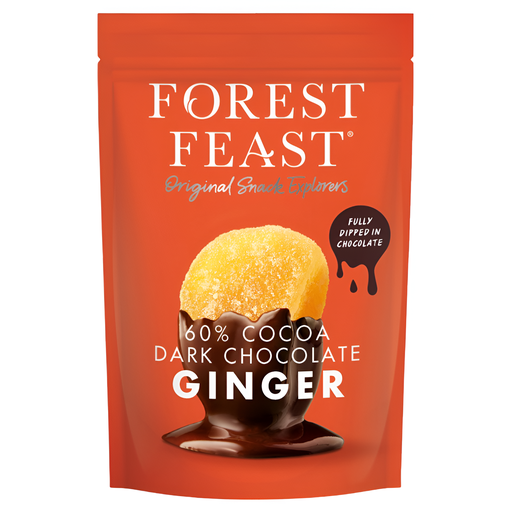 [15021] Forest Feast - 60% Cocoa Dark Chocolate Ginger X 6 X 130g