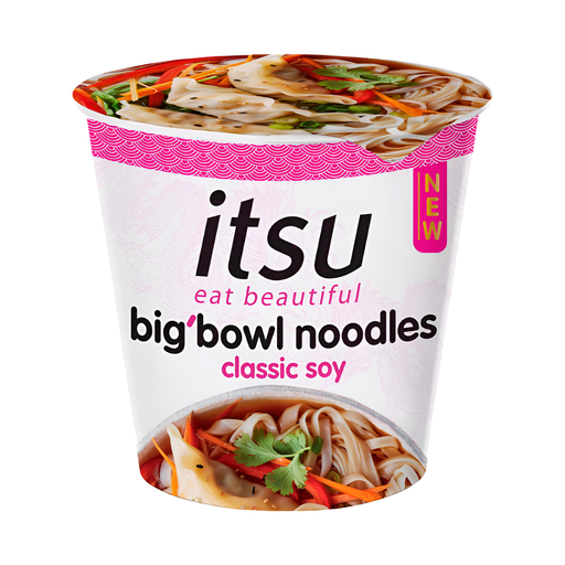 [14961] [20% OFF] Itsu Noodles Cup - Big Bowl Classic Soy X 4 X 101g