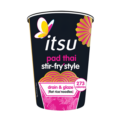 [14963] [20% OFF] Itsu Noodles Cup - Stir Fry Pad Thai X 6 X 83g
