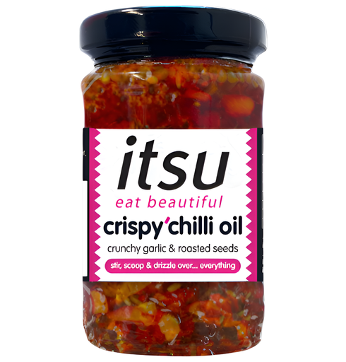 [14965] [15% OFF] Itsu Chilli Oil - Crispy with Garlic and Roasted seeds X 12 X 100g