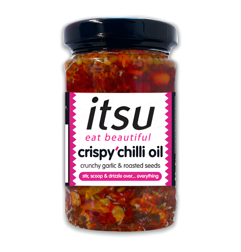 [14965] [20% OFF] Itsu Chilli Oil - Crispy with Garlic and Roasted seeds X 12 X 100g